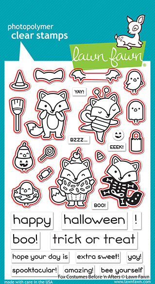 Fox Costumes Before 'n Afters Stamp Set