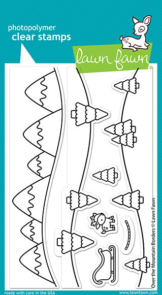 Over The Mountains Borders Stamp Set
