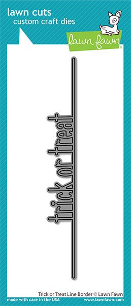 Tricker or Treat Line Border Lawn Cuts