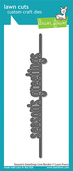 Season's Greetings Line Border Lawn Cuts
