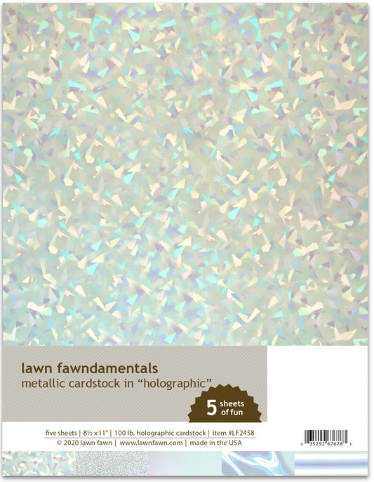 8.5 x 11 Metallic Cardstock Holographic