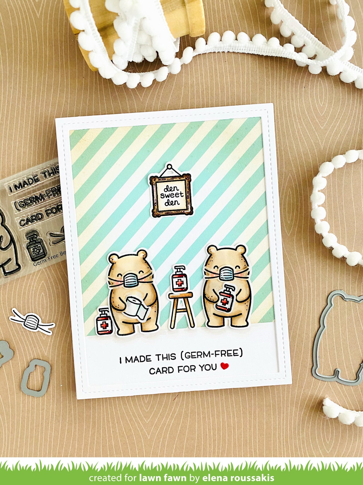 Germ-Free Bear Stamp Set
