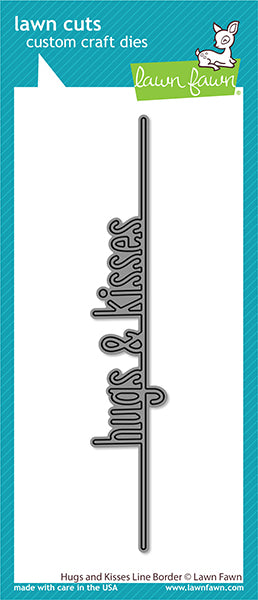 Hugs And Kisses Line Border Dies