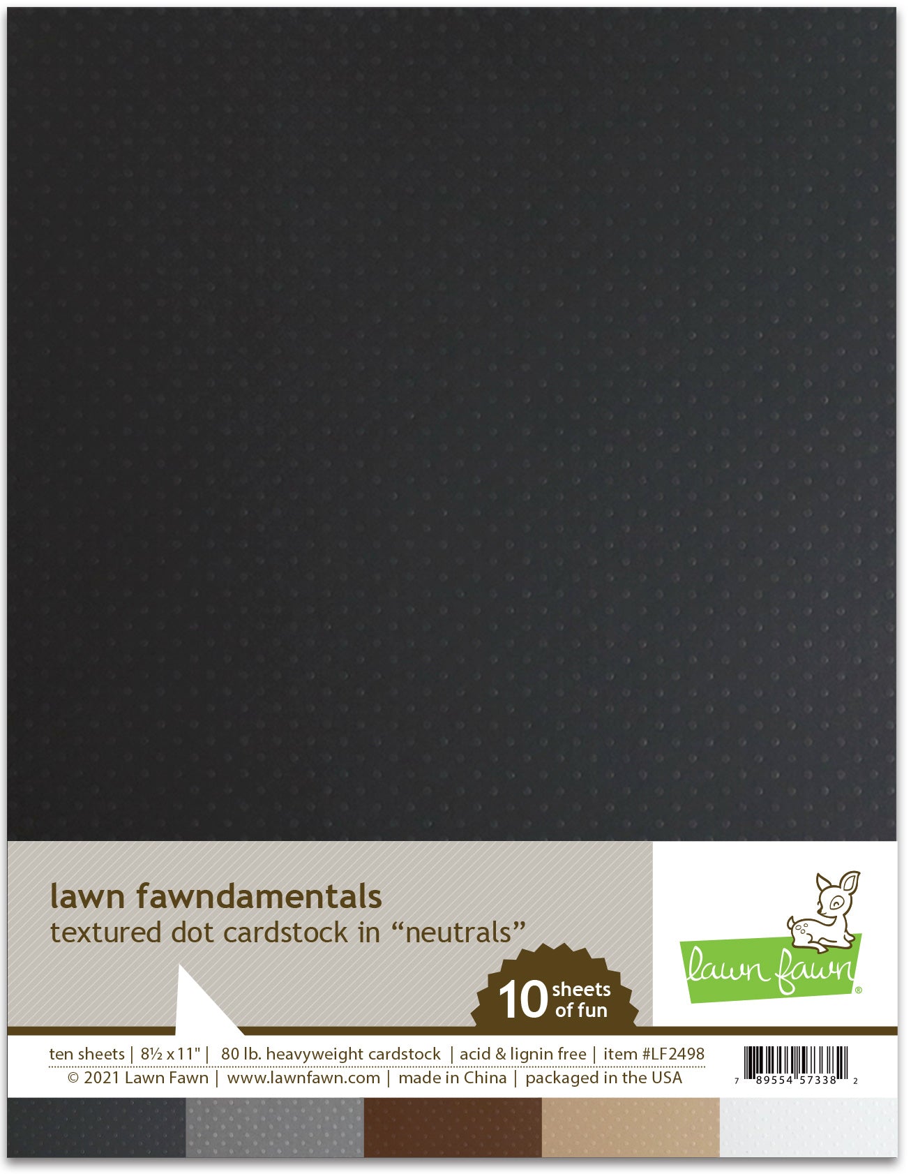 8.5 x 11 Textured Dot Cardstock - Neutrals