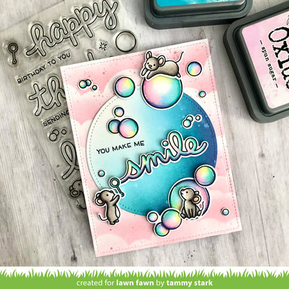 Scripty Bubble Sentiments Stamp Set