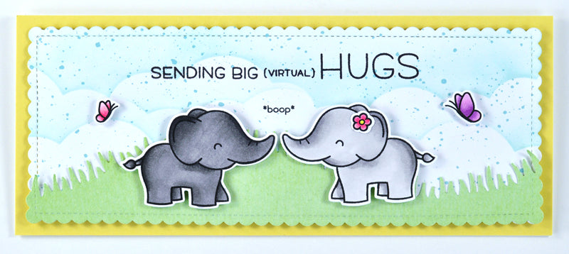 Long Distance Hugs Stamp Set