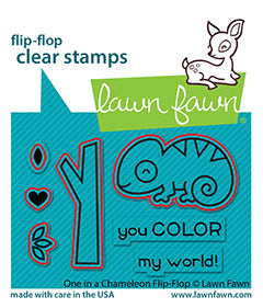 One In A Chameleon Flip-Flop Stamp Set