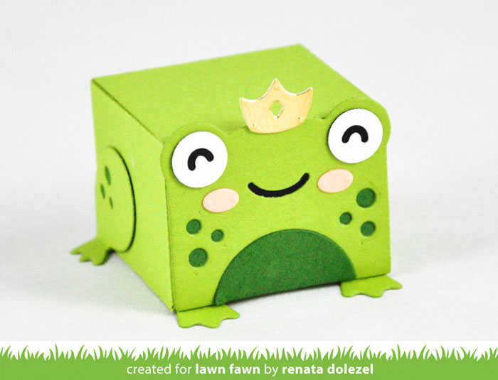 Tiny Gift Box Frog Add-On Lawn Cuts