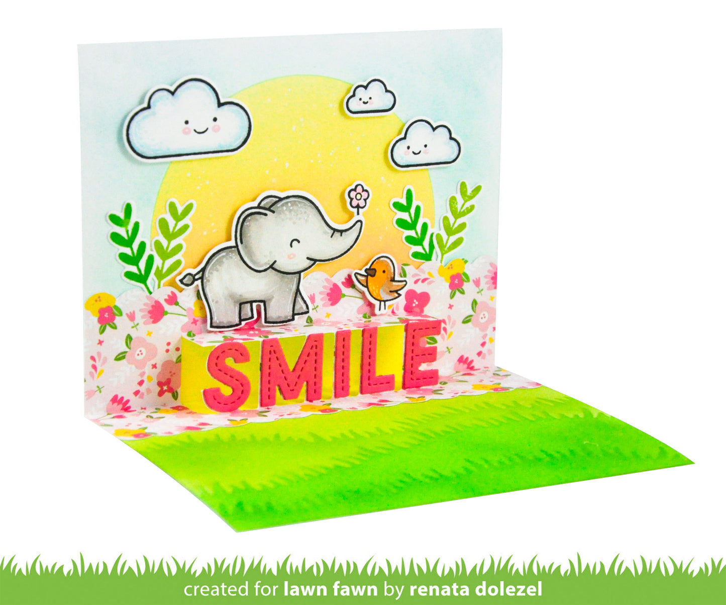 Pop-Up Smile Lawn Cuts