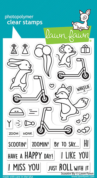 Scootin' By Stamp Set