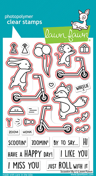 Scootin' By Stamp Set