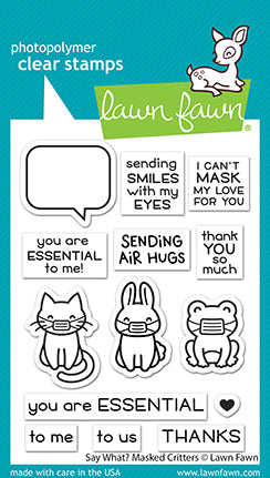 Say What  Masked Critters Stamp Set
