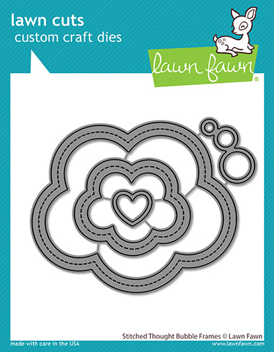 Stitched Thought Bubble Frames Lawn Cuts