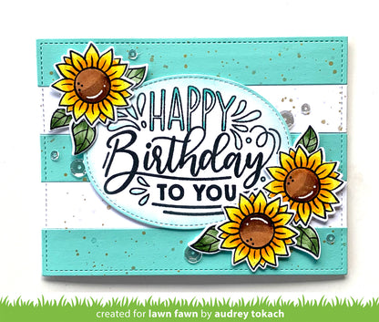 Giant Birthday Messages Lawn Cuts