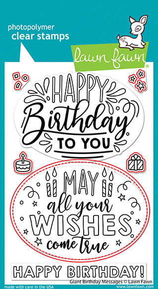 Giant Birthday Messages Stamp Set