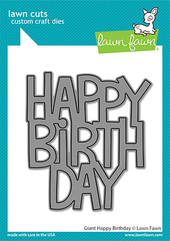 Giant Happy Birthday Lawn Cuts