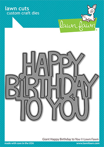 Giant Happy Birthday To You Lawn Cuts