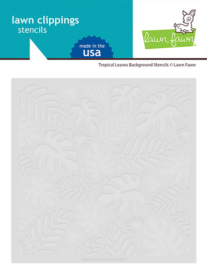 Tropical Leaves Background Stencils