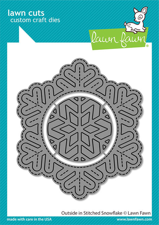 Outside In Stitched Snowflake Lawn Cuts