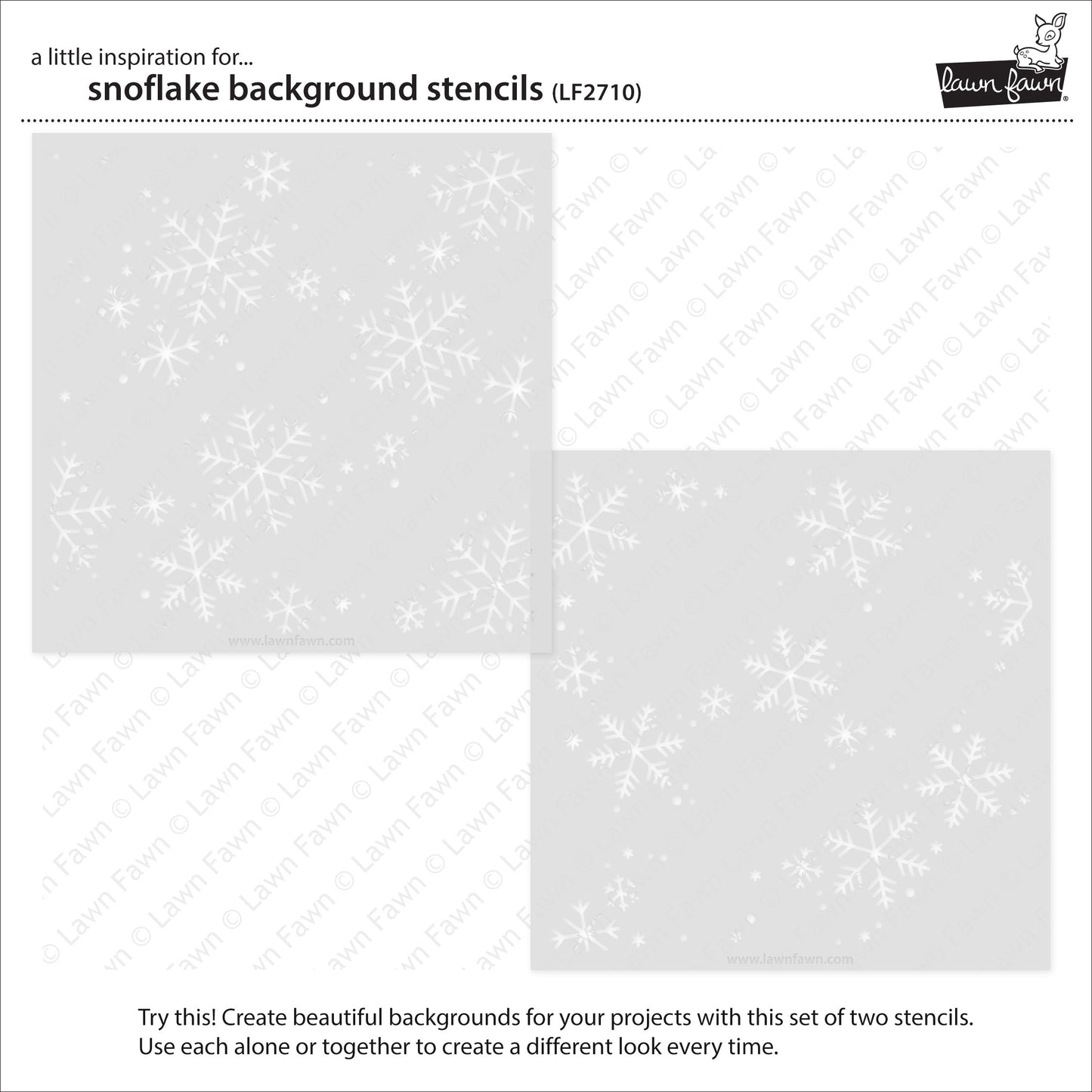 Snowflake Background Stencils