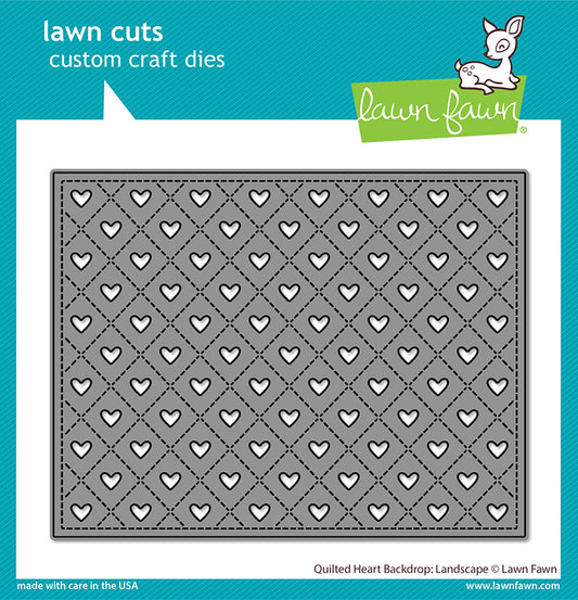 Quilted Heart Backdrop: Landscape Lawn Cuts