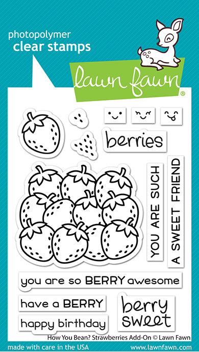 How You Bean  Strawberries Add-On Stamp Set