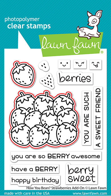 How You Bean  Strawberries Add-On Stamp Set