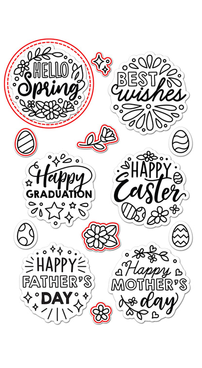Magic Spring Messages Stamp Set