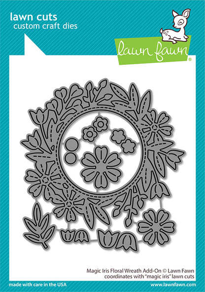 Magic Iris Floral Wreath Add-On Lawn Cuts