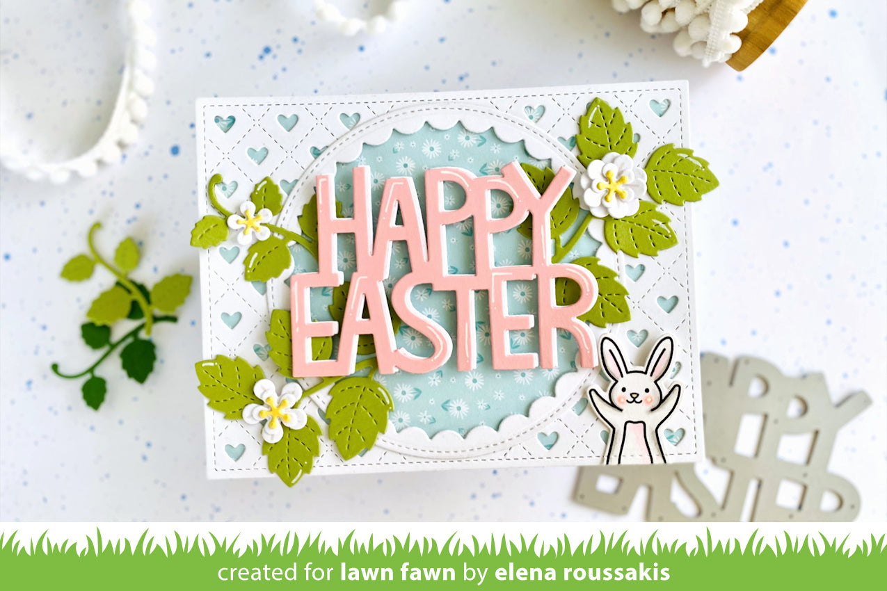Giant Happy Easter Lawn Cuts