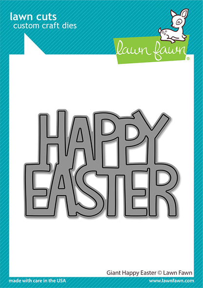 Giant Happy Easter Lawn Cuts