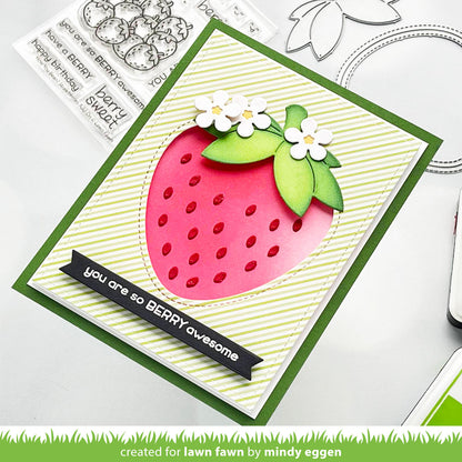 Outside In Stitched Strawberry Lawn Cuts
