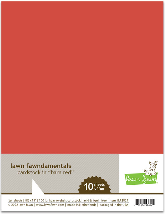 Barn Red 8.5 X 11 Cardstock