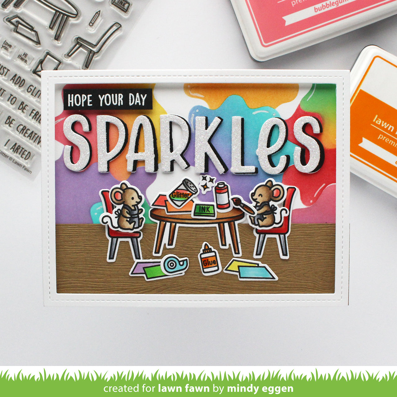Just Add Glitter Stamp Set