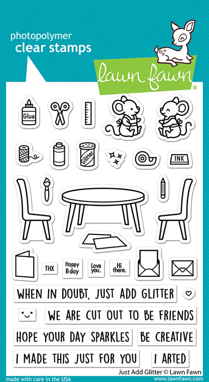 Just Add Glitter Stamp Set