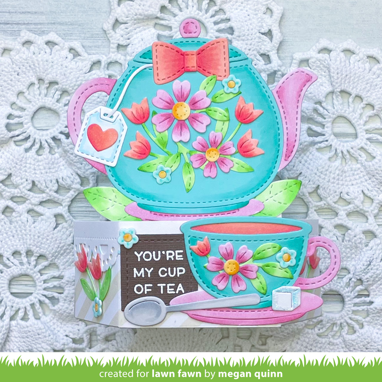 Stitched Teacup Lawn Cuts