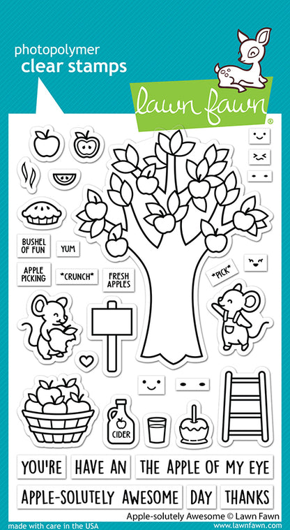 Apple-Solutely Awesome Stamp Set