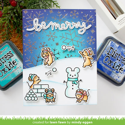 Snowball Fight Stamp Set