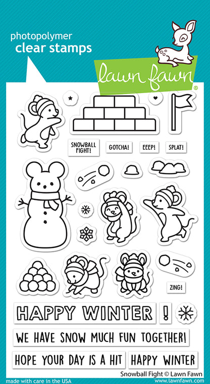 Snowball Fight Stamp Set