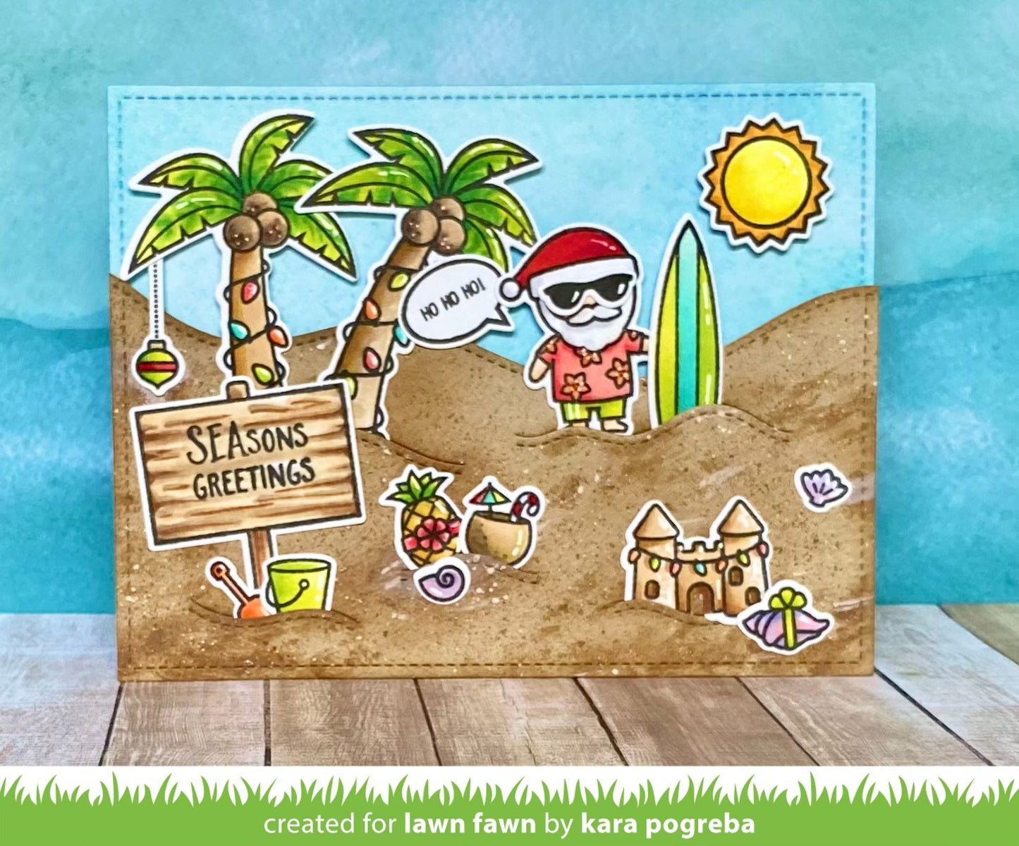 Beachy Christmas Stamp Set
