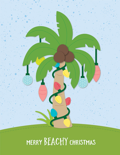 Christmas Palm Tree Lawn Cuts