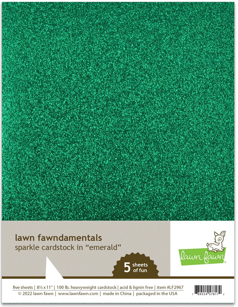 8.5x11 Sparkle Cardstock - Emerald