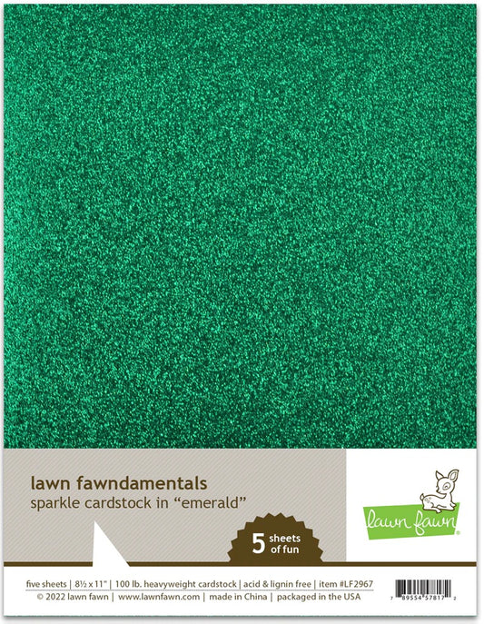 8.5x11 Sparkle Cardstock - Emerald