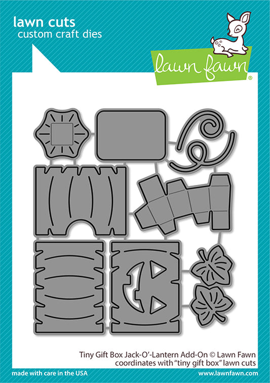 Tiny Gift Box Jack-O'-Lantern Add-On Lawn Cuts