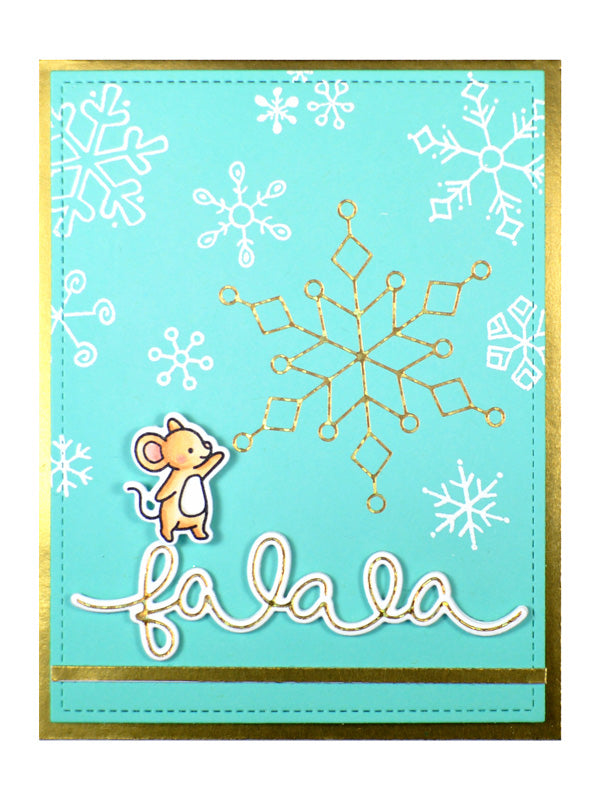 Snowflake Duo Hot Foil Plates