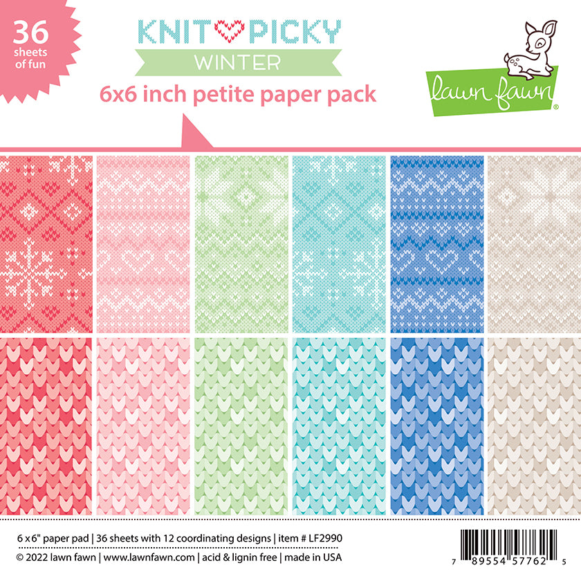 Knit Picky Winter 6x6 Paper Pad