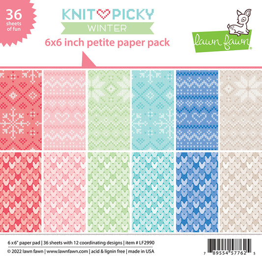 Knit Picky Winter 6x6 Paper Pad