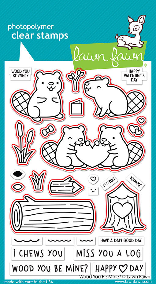 Wood You Be Mine  Stamp Set