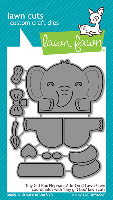 Tiny Gift Box Elephant Add-On Lawn Cuts