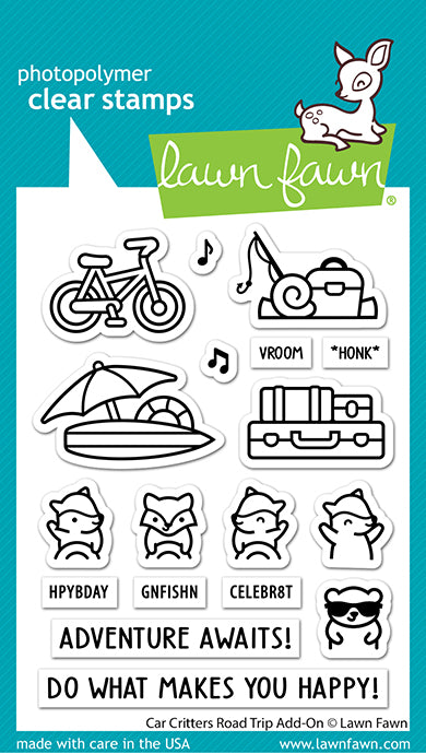 Car Critters Road Trip Add-On Stamp Set